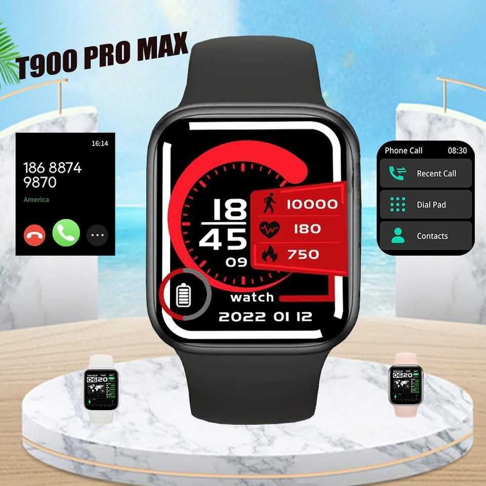 SmartWatch PRO MAX  telefon BT tętno ciśnienie kroki kalorie menu PL.