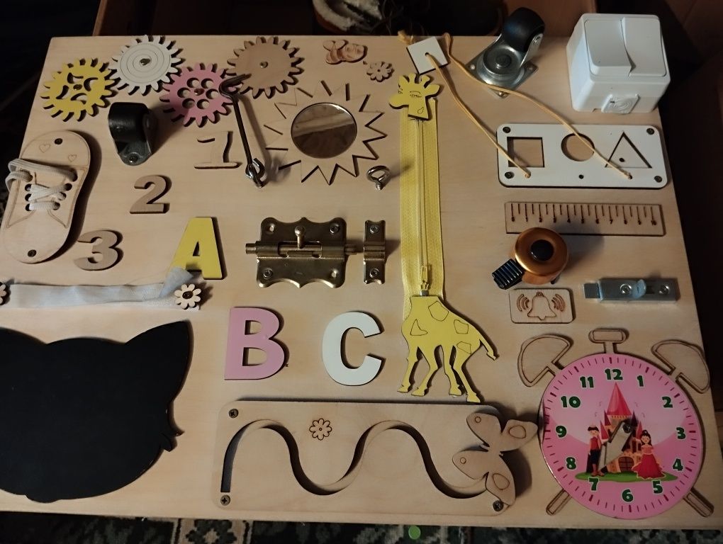 Tablica drewniana edukacyjna