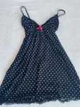 Sukienka bluzka bieliźniana H&M urocza coquette w kropki do snu rozm M