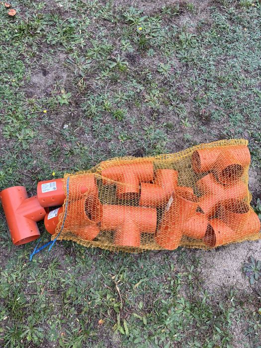 Rura Drenarska fi 100 w otulinie plus Trójniki
