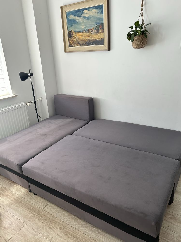 Sofa rogówka z funkcja spania