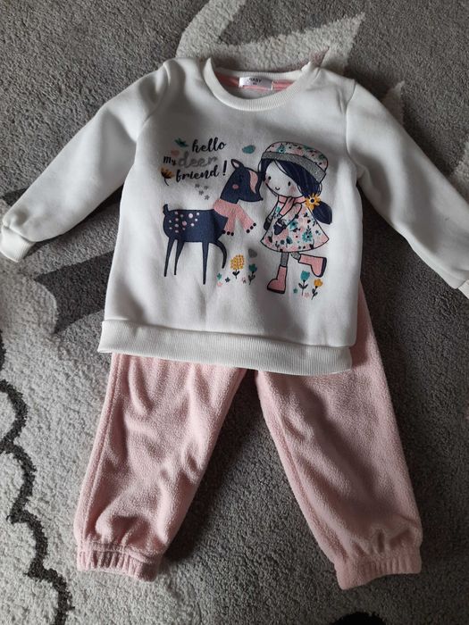 Komplet bluza i polarkowe spodenki rosmjar 80