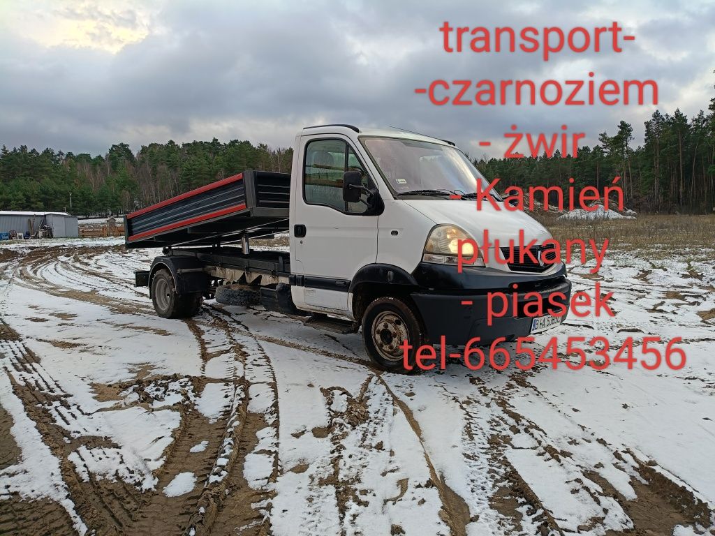 Czarnoziem piasek żwir kamień płukany