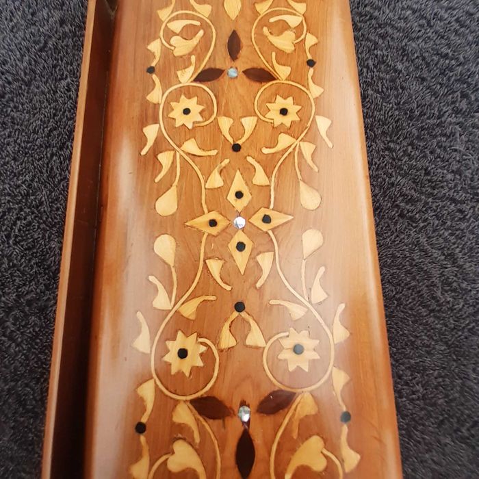 Caixa de escrita com pena e aparos