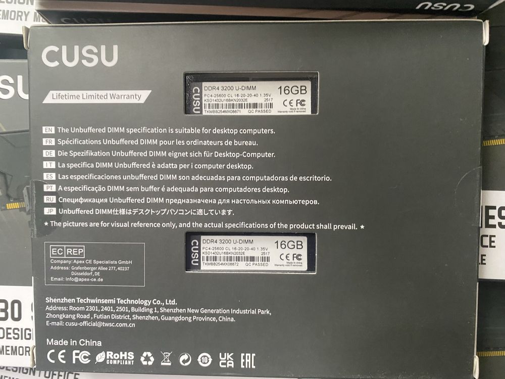 Озу ddr4 32gb 2x16gb 3600mhz 3200mhz