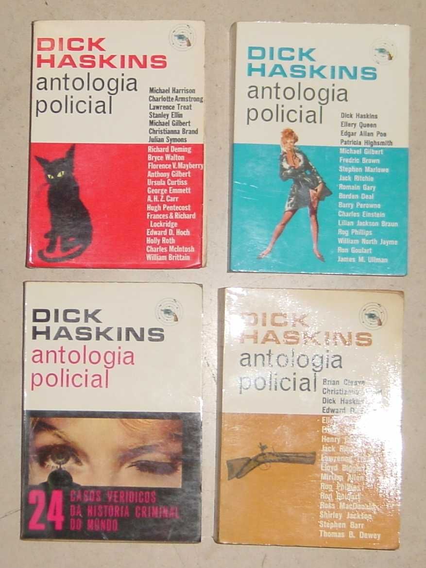 Alfarrabismo Policial 1960s: Conj. 4 Antologias Policiais Dick Haskins