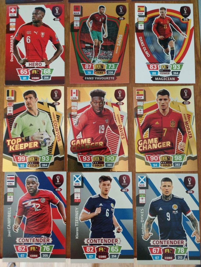 Karty piłkarskie z serii Quatar 2023 - 20 sztuki