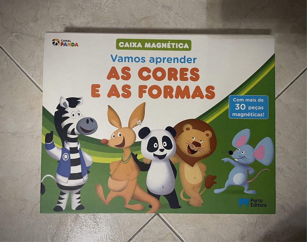 Caixa Magnética Panda: Vamos Aprender as Cores e as Formas