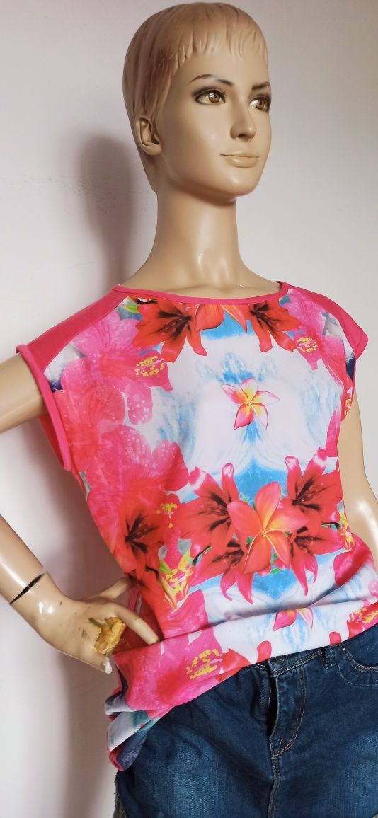 Sg Bluzka damska 40 , L , piękna letnia bluzka 40 , L, tunika 40 , L