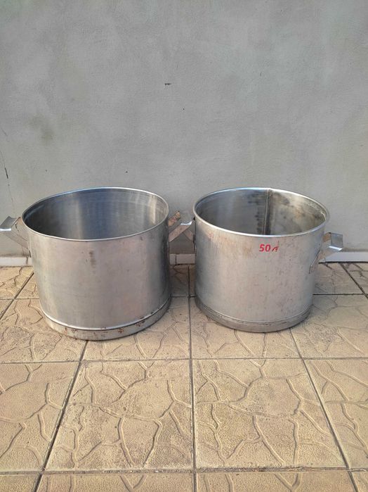 Нержавеющие кастрюли на 50 и 60 литров