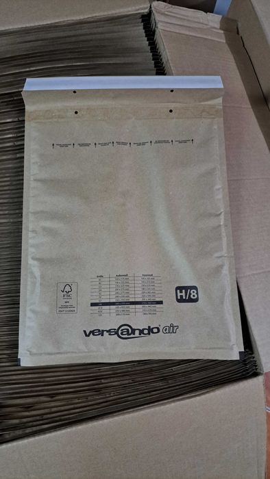 6 x 100 Envelopes almofadados  27cm x 36cm