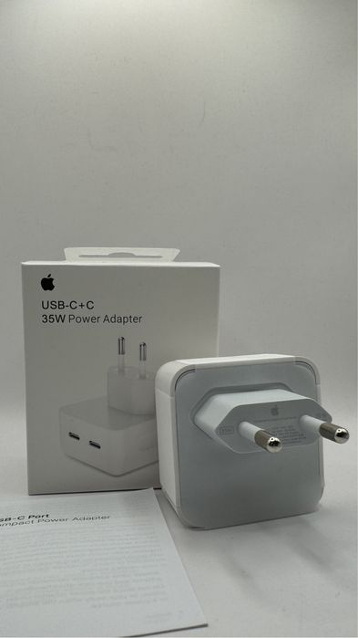 Zestaw Ladowarke Adapter 35 W z 2 zlaczami Usb -C+ Kabel Type -C 2 M