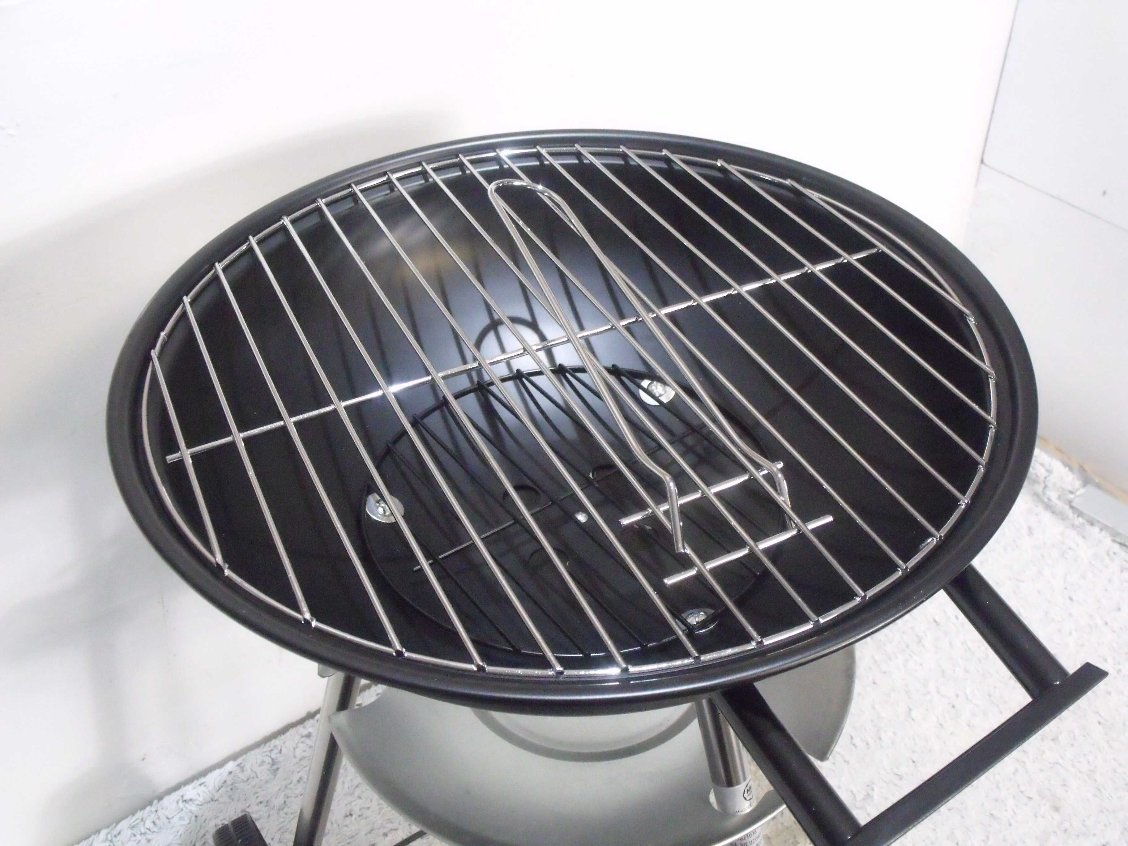 Grill węglowy okrągły z przykrywką MG Home 43 cm NOWY