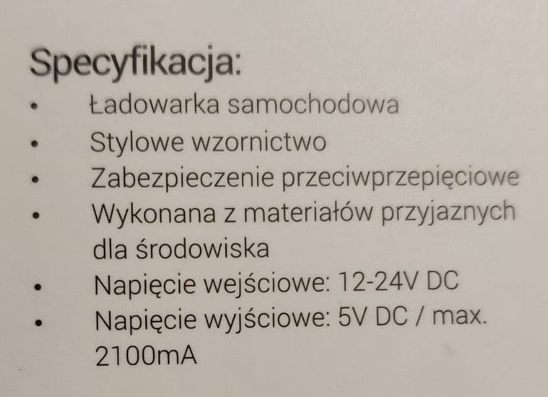 Ładowarka samochodowa micro usb / zapalniczka