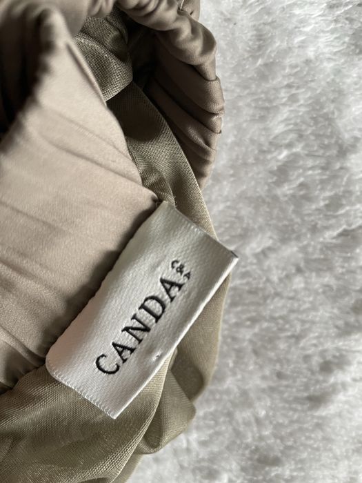 Spódnica plisowana na jesień rozmiar M spódniczka midi maxi khaki