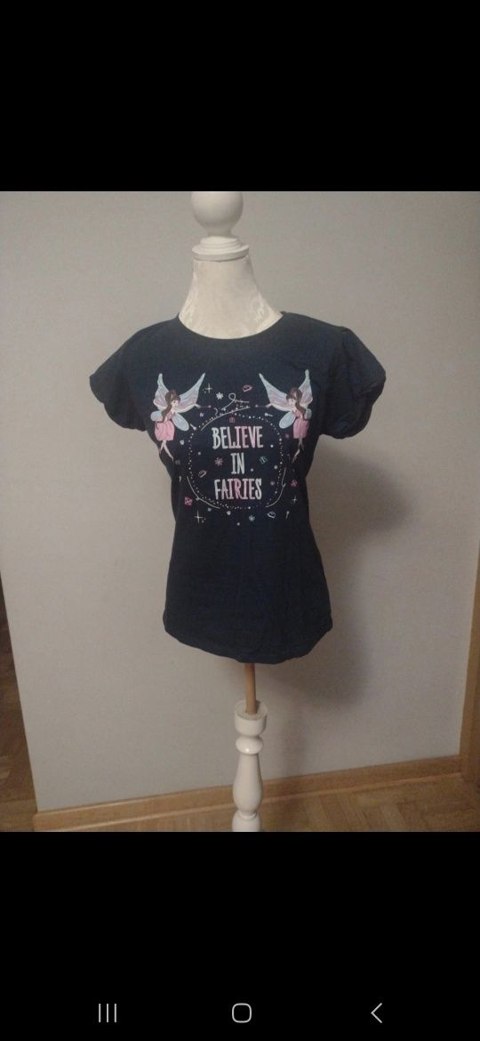 T-shirt xL believe in faries fairy wróżka cute kawaii baby doll magic