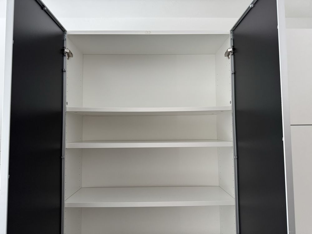 Regał biblioteczka Billy / Högberg z nadstawką IKEA drzwi szklane