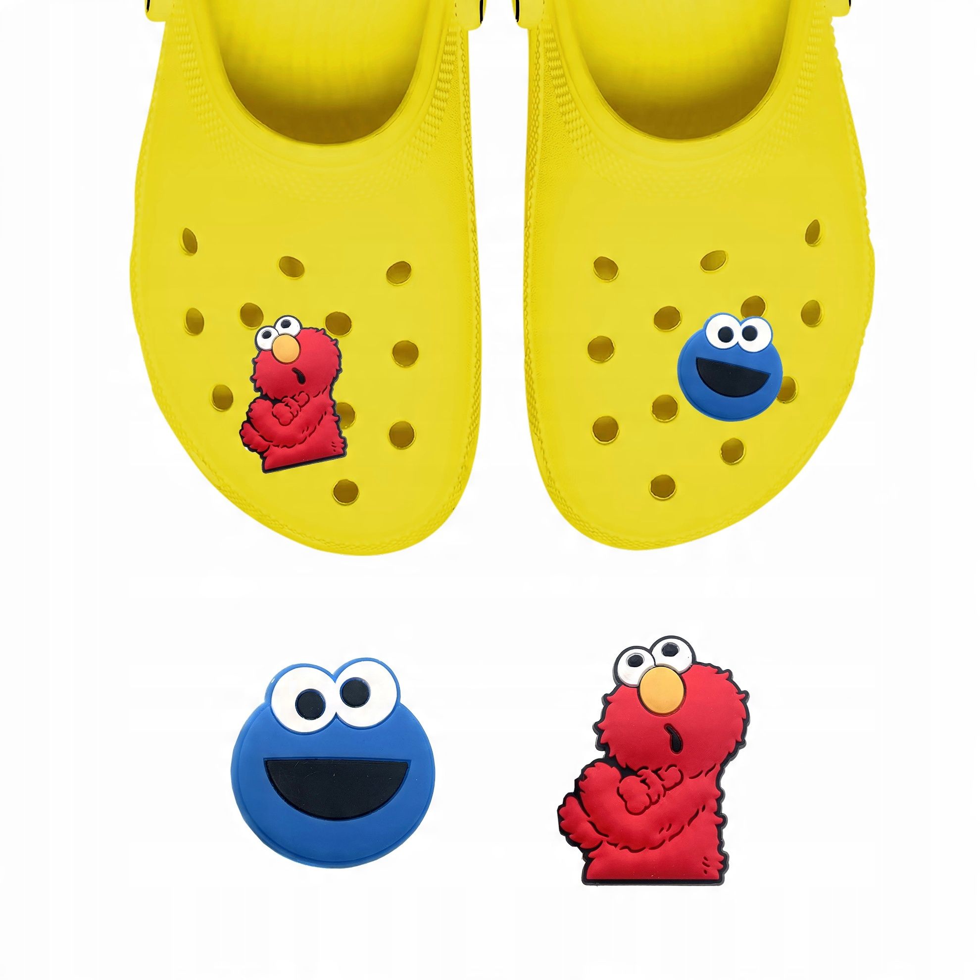 Przypinki do Crocs ULICA SEZAMKOWA do butów telefonu zestaw 2 szt