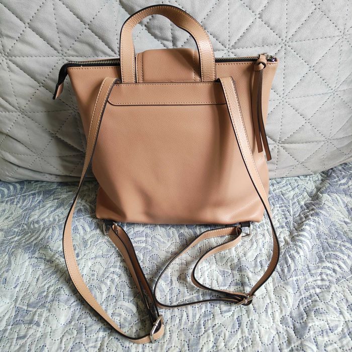 Plecak miejski beżowy mały