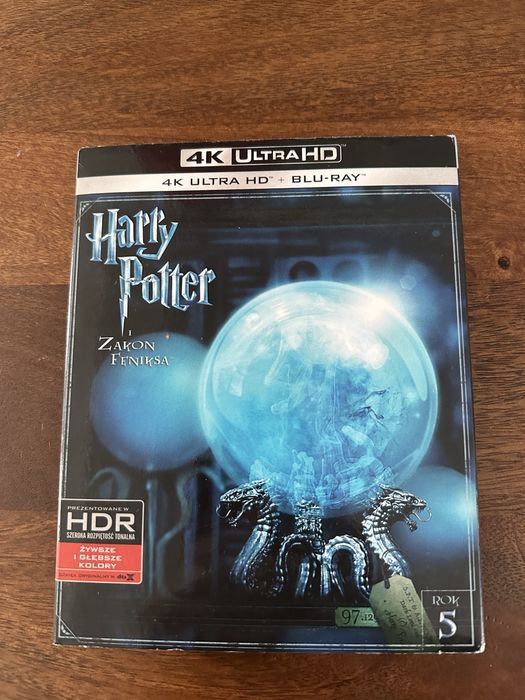 Harry Potter i Zakon Feniksa blu-ray 4K UHD,polskie wydanie,slipcover