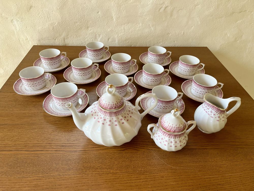 Servico de Chá em porcelana QIN Portuguesa