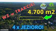 ENKLAWA prezentuje: działka w CUDNEJ okolicy! 4 x JEZIORO + LASY!
