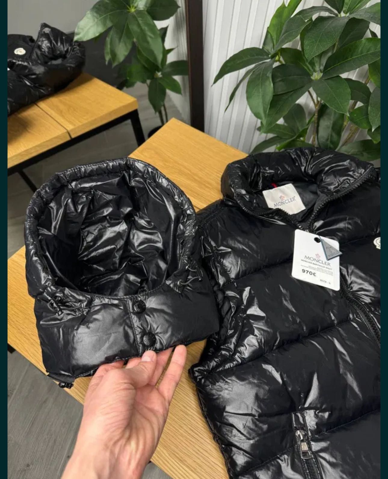 Чоловіча жилетка Moncler Black монклер