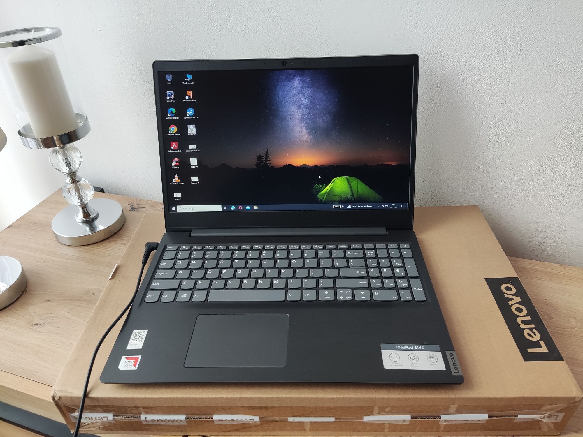 Laptop Lenovo S145-15AST Proc A6, 15.6, 8G, 128SSD, 500GB Win10