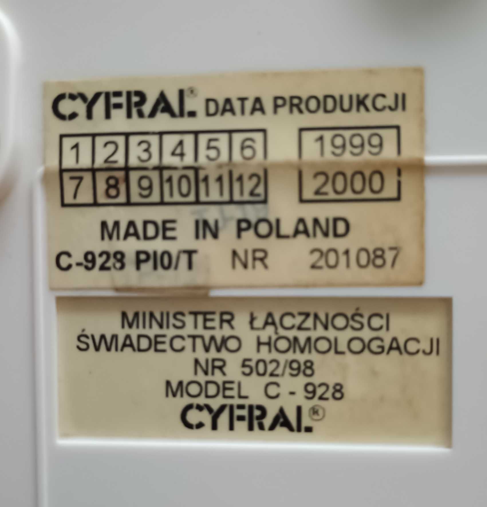 Aparat telefoniczny stacjonarny, model C-928