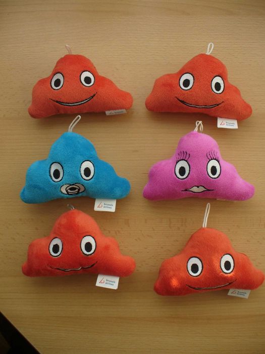 Chmurki pluszowe 6 szt. łóżeczka maty wózka pokoju dekoracja zabawka