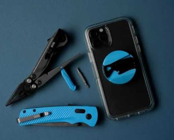 Брелок EDC мультитул SOG Flash MT Silver/Black та Urban Grey/Cyan