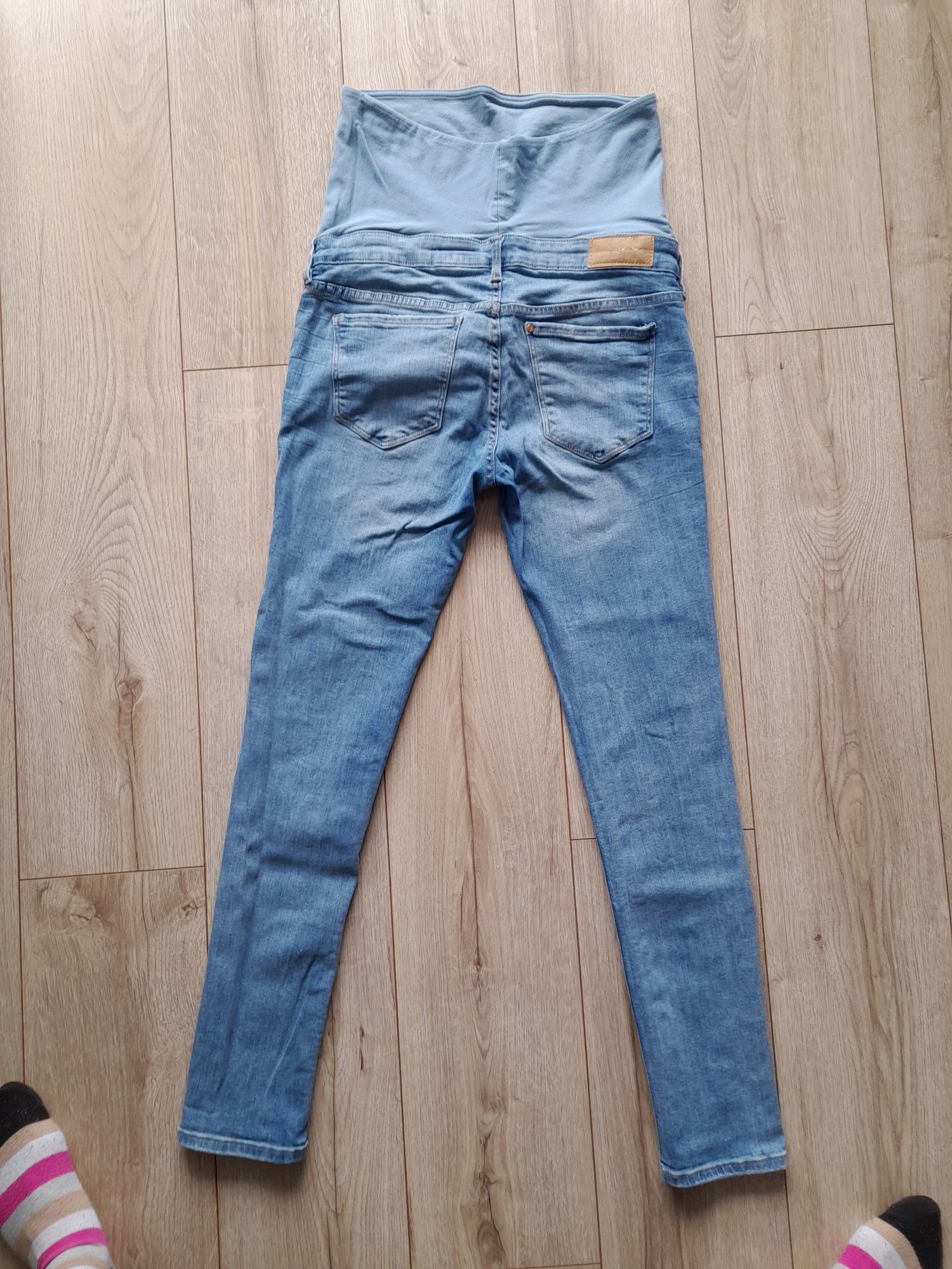 Spodnie jeansowe rurki ciążowe H&M mama r. M