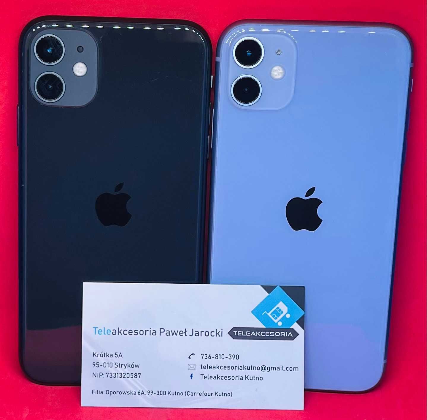 TELEFON IPHONE 11 256GB Black/Purple Carrefour Kutno Cena:1299,-