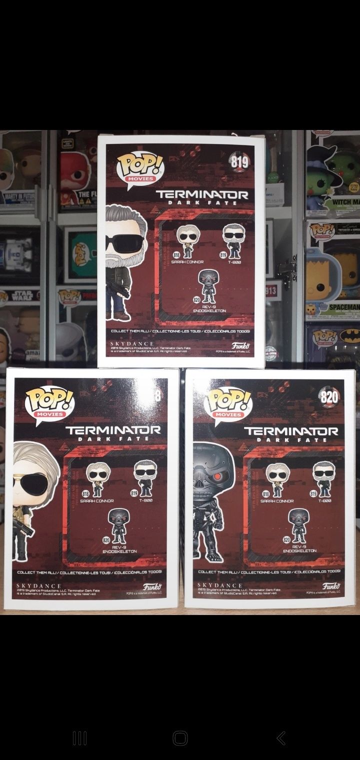 Terminator Dark Fate 3 pack Vaulted Funko