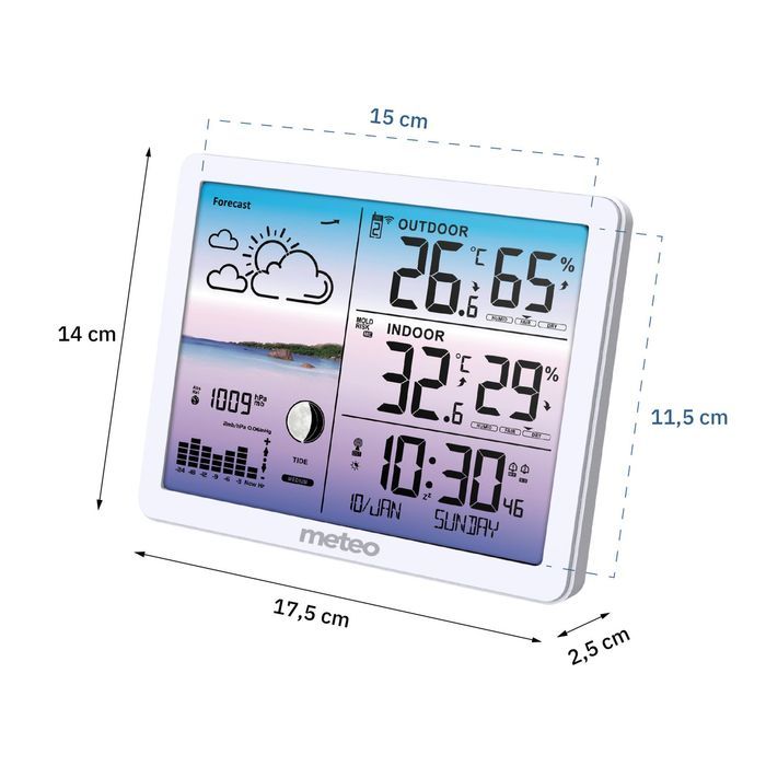 Stacja Pogodowa Meteo Sp107 Biała