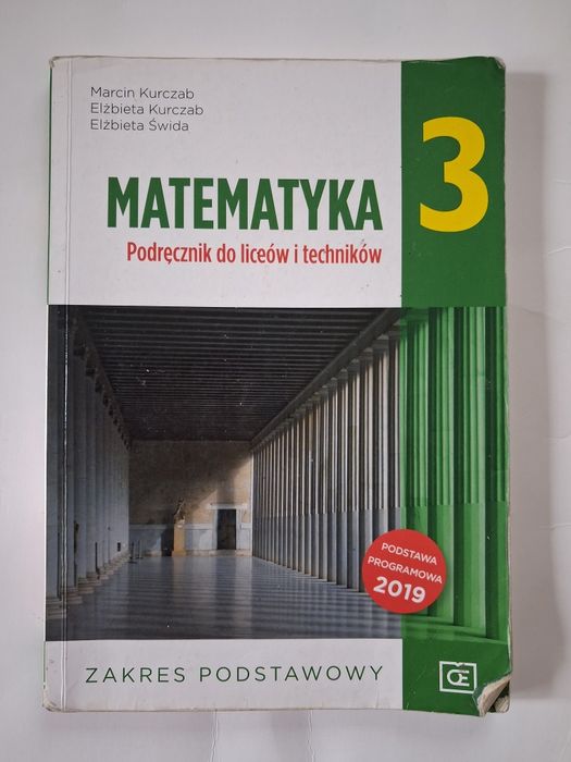 Matematyka kl.3 podręcznik do liceów i techników