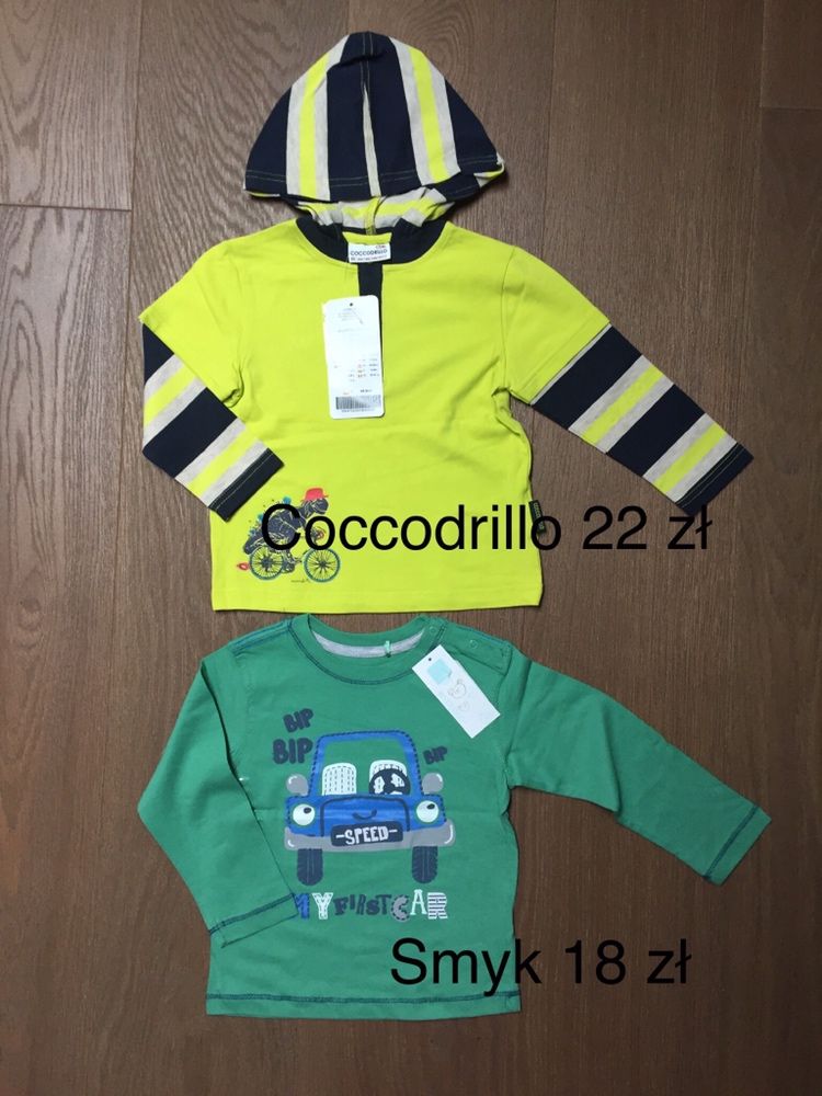 Nowe ubranka koszulka spodnie bluza 86