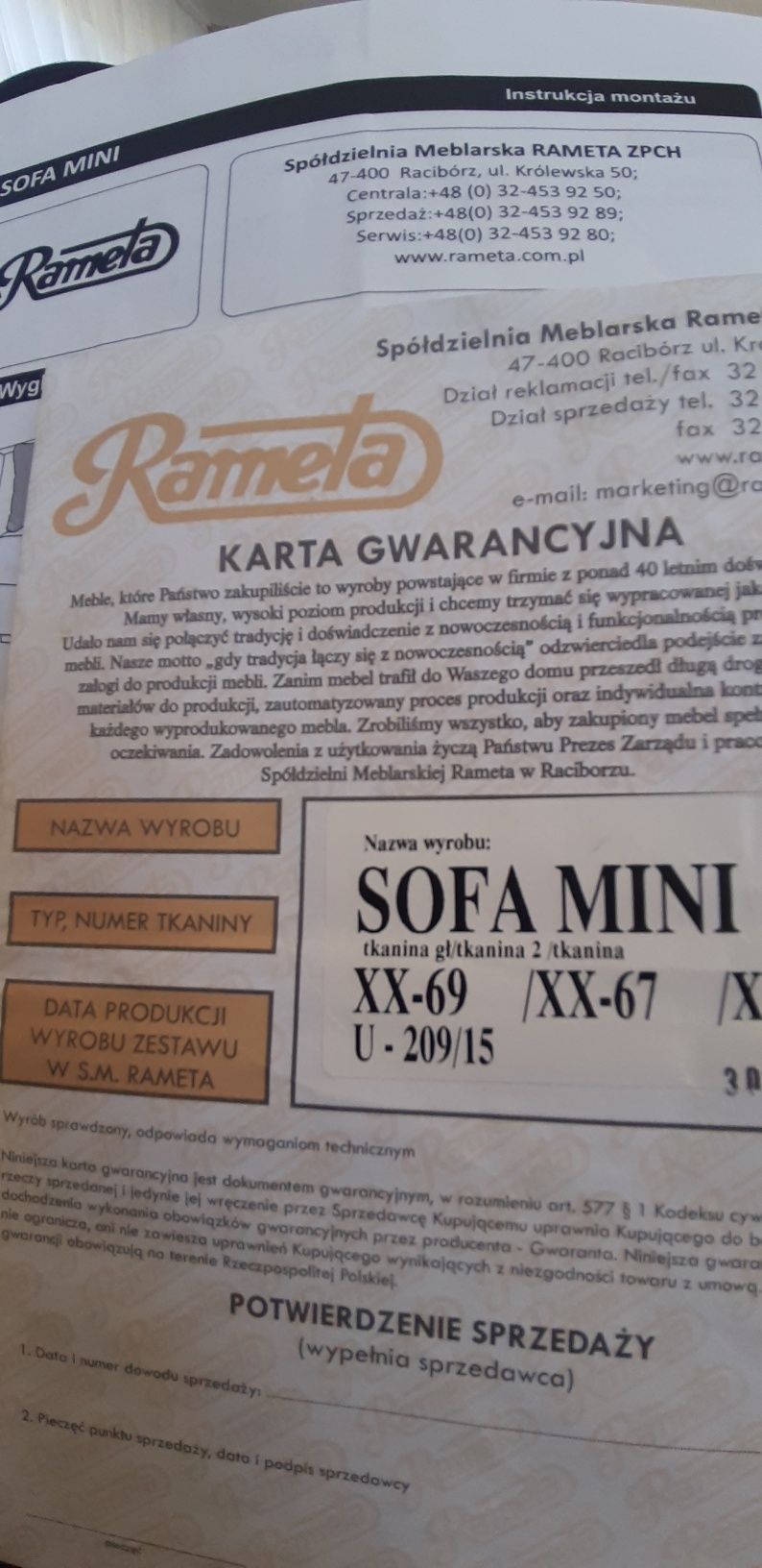 Sofa mini z funkcją spania
