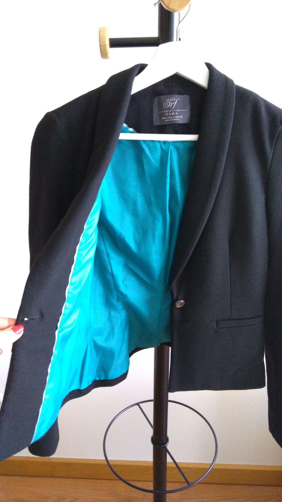 Blazer preto Zara tamanho S