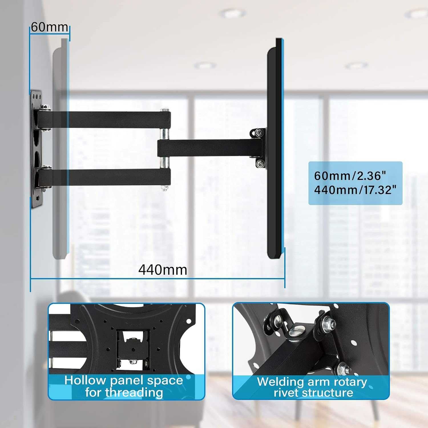 Кронштейн настенное крепление для ЖК-телевизоров Vemount WD07035