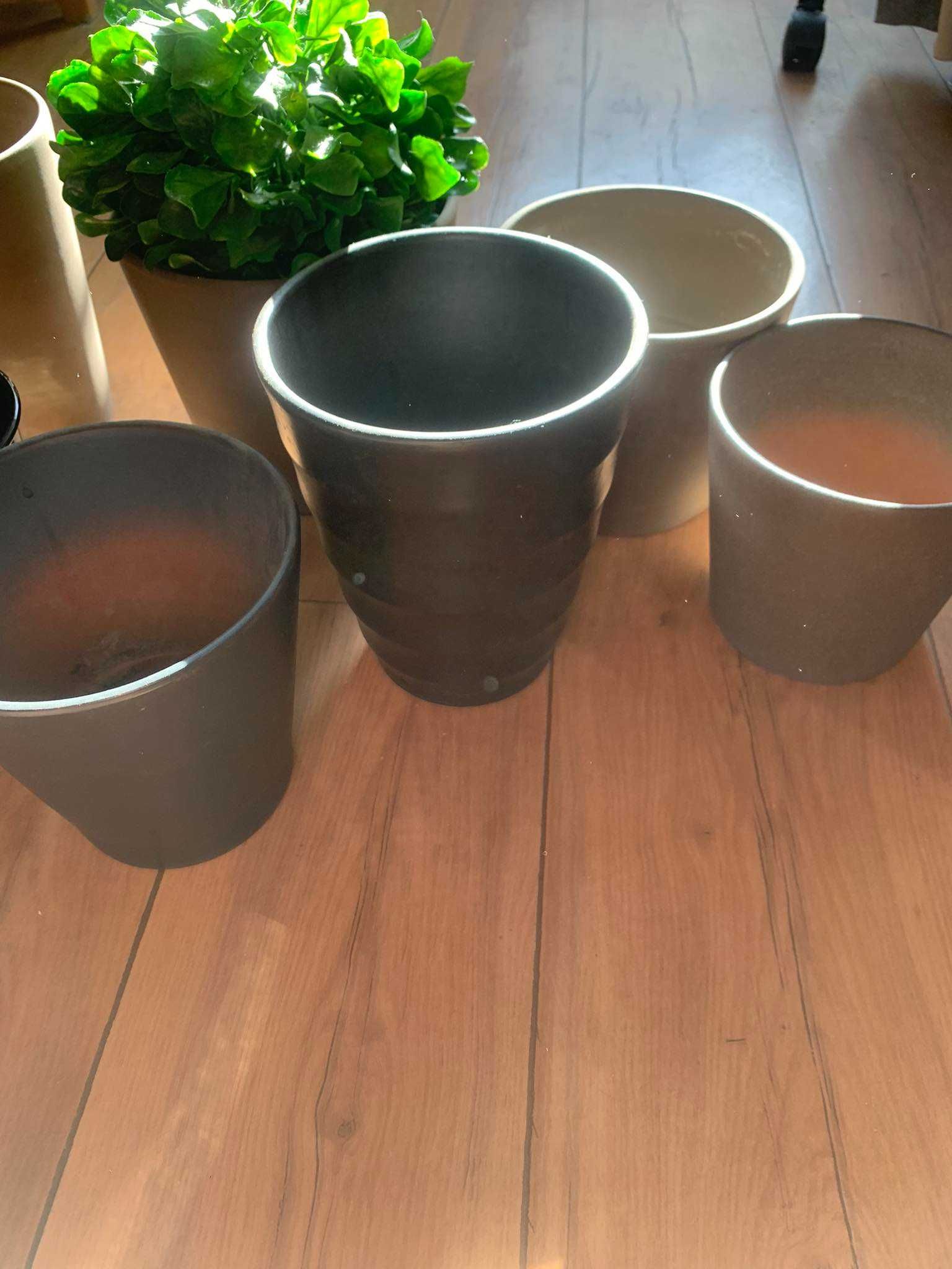Ikea donice doniczki osłonki ceramiczne metalowe x 13 szt