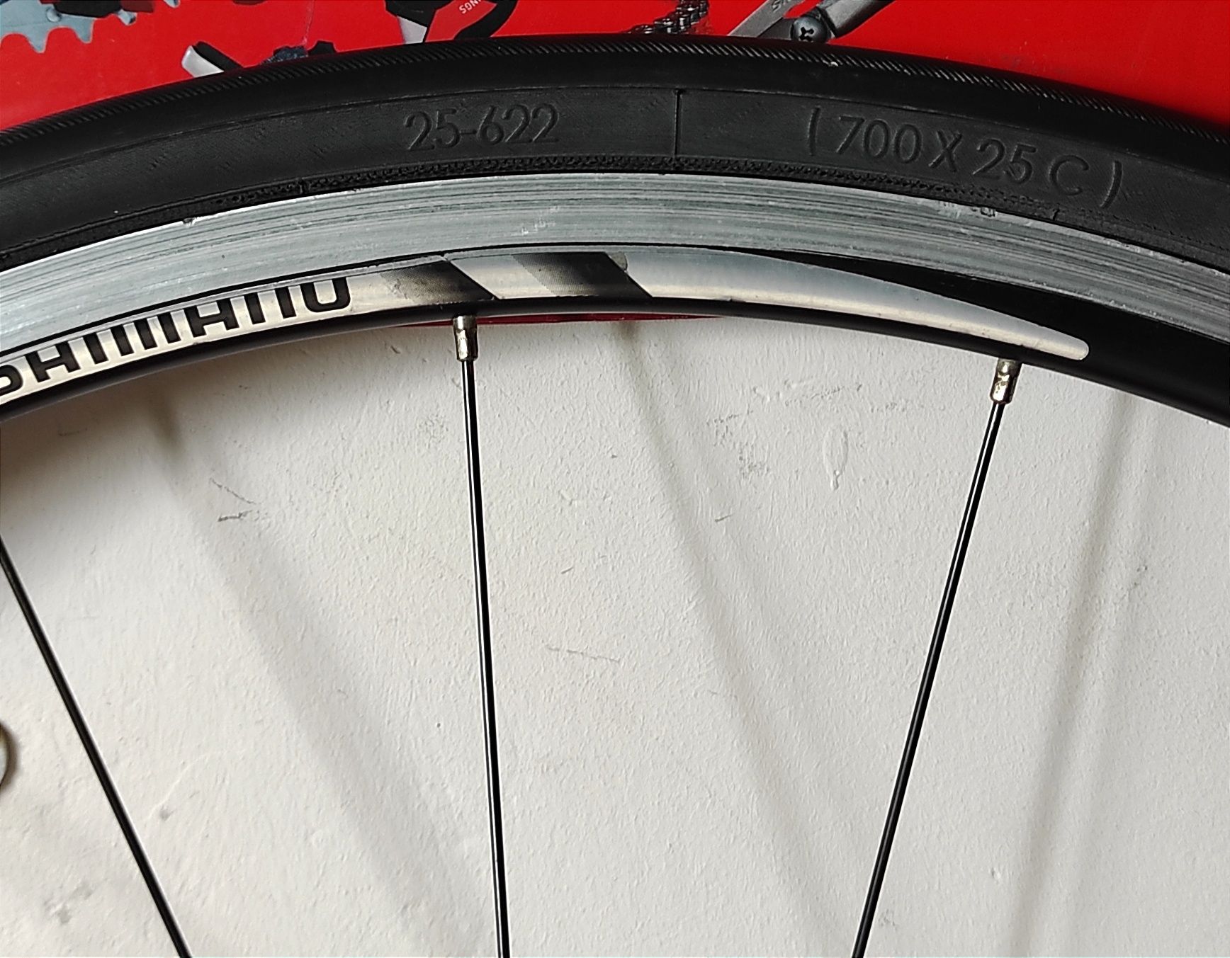 Koło przód shimano WH-R500 opona zwijana Michelin Lithion 2 dętka