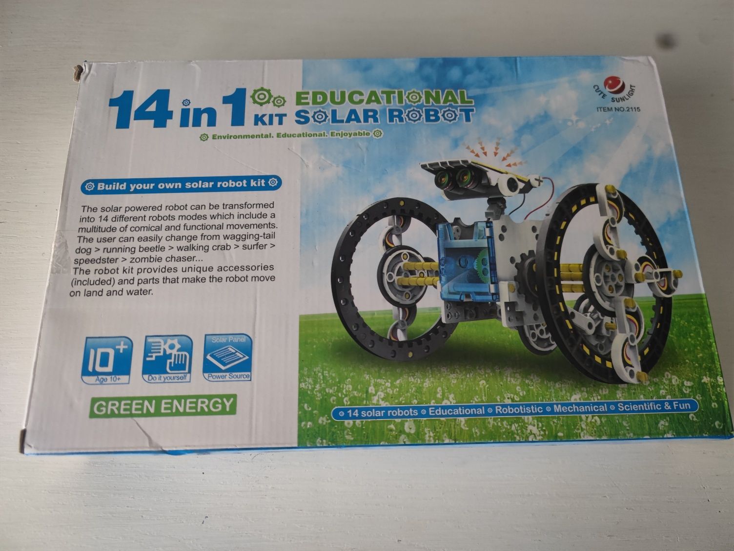 ROBOT SOLARNY 14w1 zestaw konstrukcyjny dla dzieci