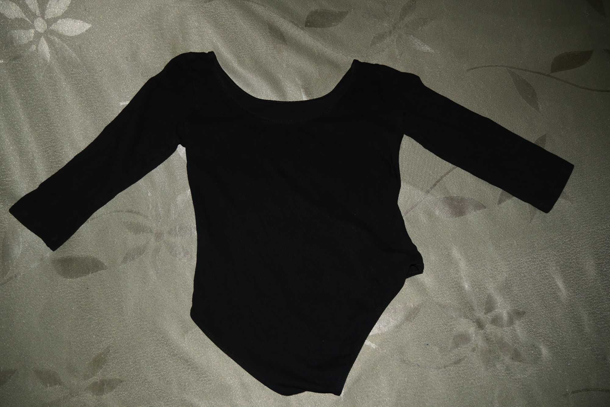 Body taneczne treningowe turniejowe czarne taniec towarzyski XS / S