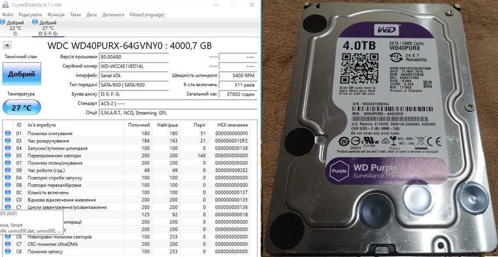 Жорсткі диски WD - 1Тб.