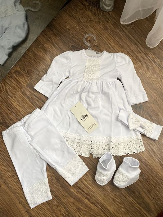 Набір для хрещення сукня на хрестини крижма