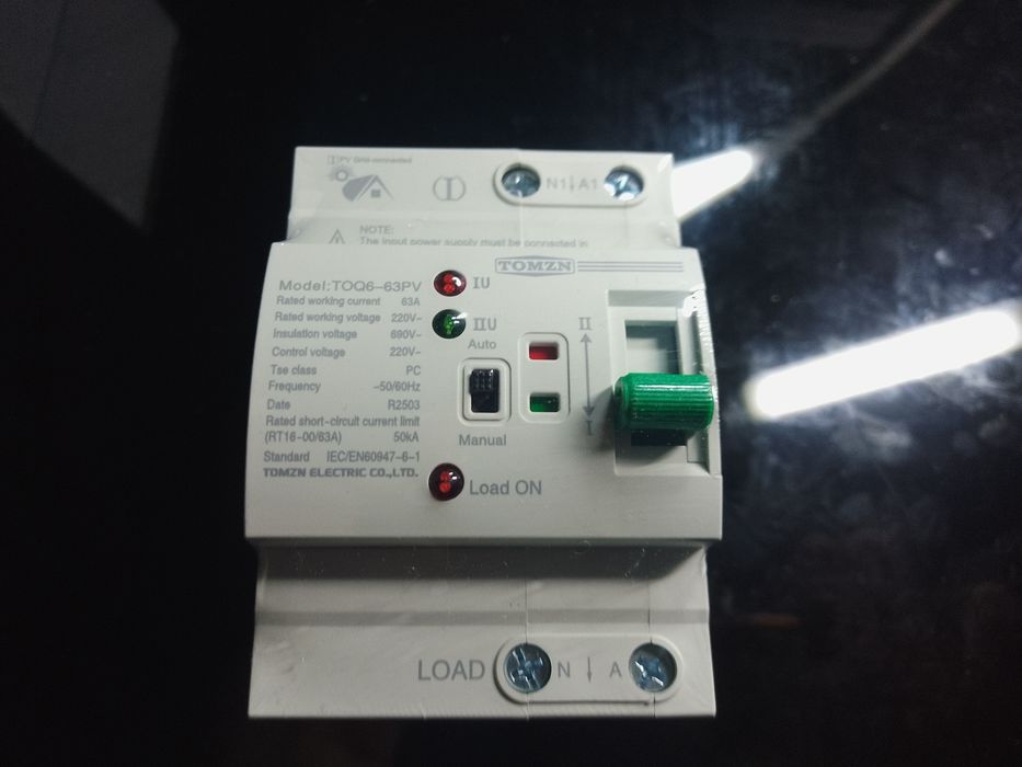 АВР для гібридних інверторів Tomzn  2P 63A 230V