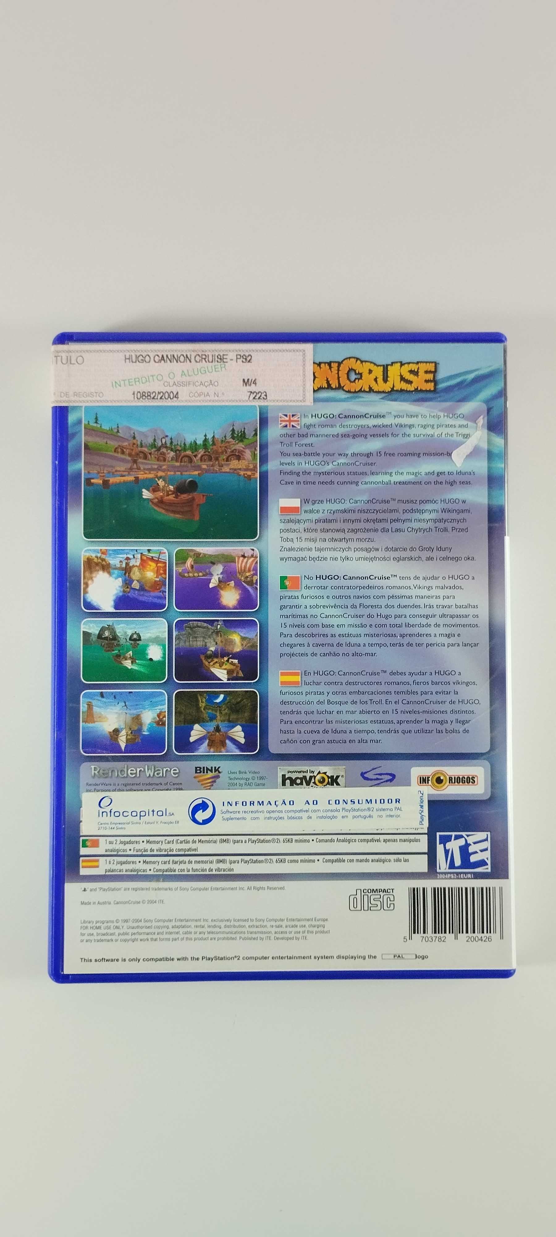 Hugo Cannon Cruise Playstation 2 PS2