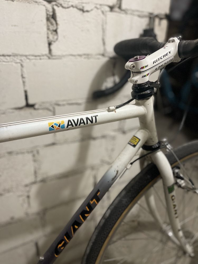 Rower gravel retro L giant avant stalowy cro-mo
