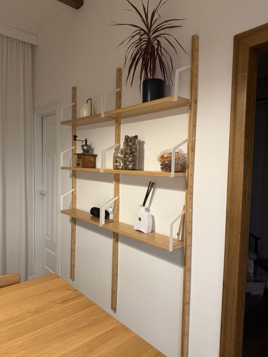 Ikea półka ścienna bambusowe regały tingvoll bambus